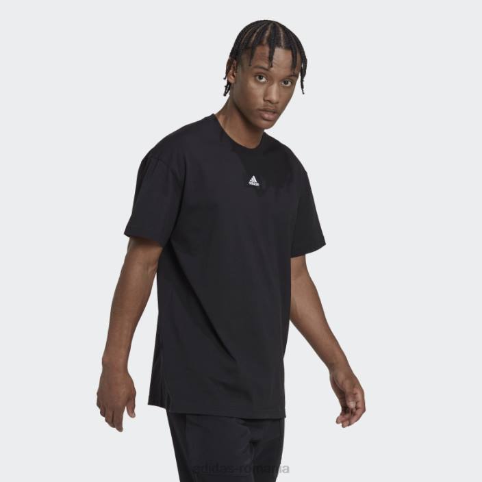 Adidas Essentials feelvivid tricou negru cu umăr adidas bărbați negru 2JBN7044