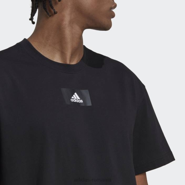 Adidas Essentials feelvivid tricou negru cu umăr adidas bărbați negru 2JBN7044