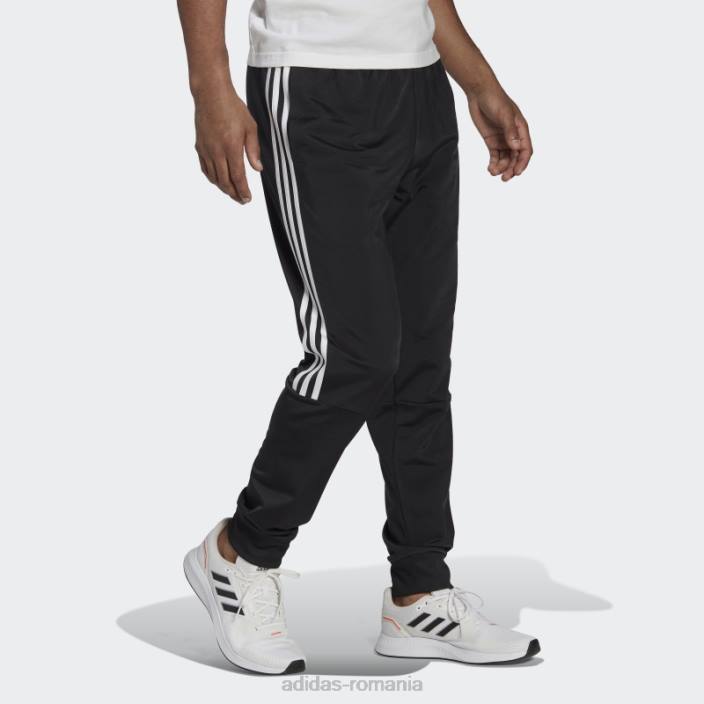 Adidas Pantaloni de jogging cu 3 dungi, negri bărbați negru 2JBN6775
