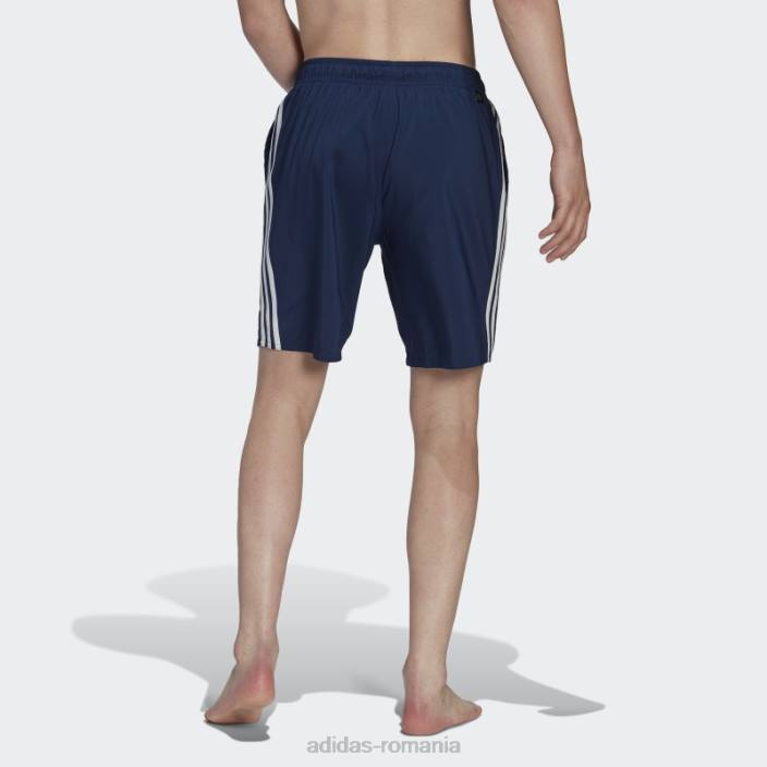 Adidas Pantaloni scurți de baie albi clx cu 3 dungi bărbați bleumarin/alb 2JBN13202