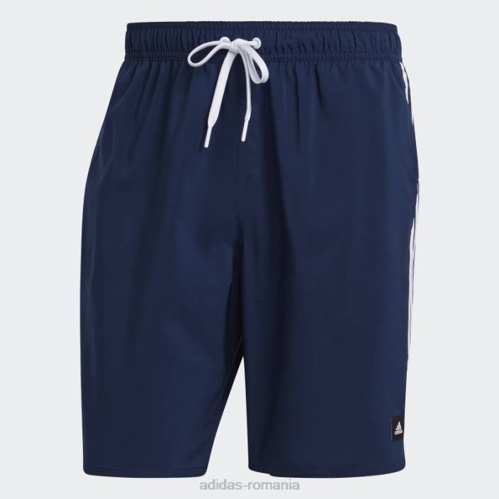 Adidas Pantaloni scurți de baie albi clx cu 3 dungi bărbați bleumarin/alb 2JBN13202