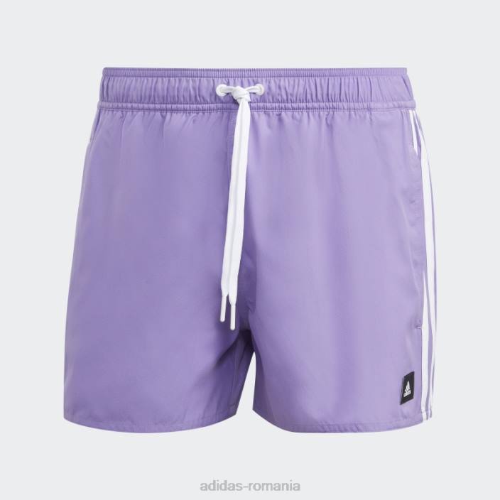 Adidas Pantaloni scurți de baie clx 3 dungi violet adidas bărbați violet/alb 2JBN13218