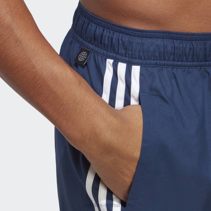 Adidas Pantaloni scurți de baie clx cu 3 dungi alb bărbați bleumarin/alb 2JBN13262