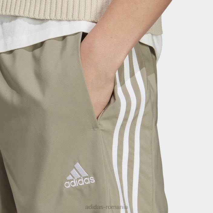 Adidas aeroready essentials pantaloni scurți chelsea cu 3 dungi argintiu pebble bărbați pietriș argintiu/alb 2JBN5833