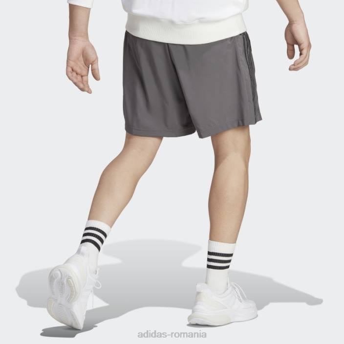 Adidas aeroready essentials pantaloni scurți chelsea cu 3 dungi gri adidas bărbați gri/negru 2JBN13494