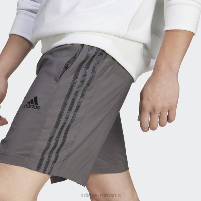 Adidas aeroready essentials pantaloni scurți chelsea cu 3 dungi gri adidas bărbați gri/negru 2JBN13494