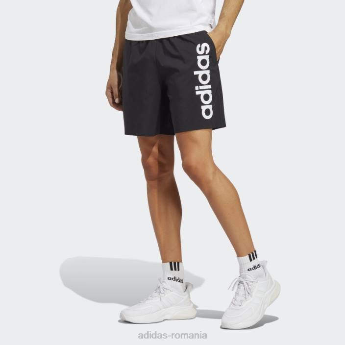 Adidas aeroready essentials pantaloni scurți chelsea linear logo negru fashion bărbați negru 2JBN908