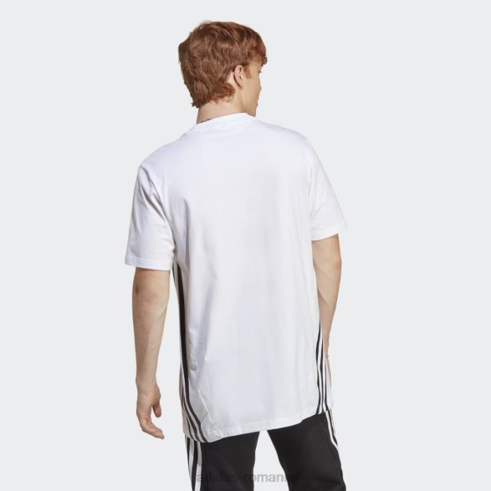 Adidas alb viitor icons 3-stripes tee fashion bărbați alb 2JBN5079