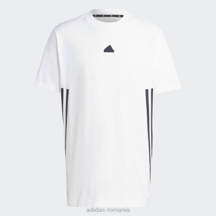 Adidas alb viitor icons 3-stripes tee fashion bărbați alb 2JBN5079