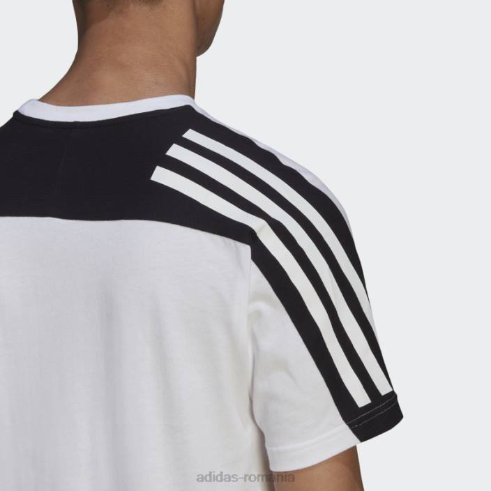 Adidas alb viitor icons 3-stripes tee fashion bărbați alb 2JBN6719