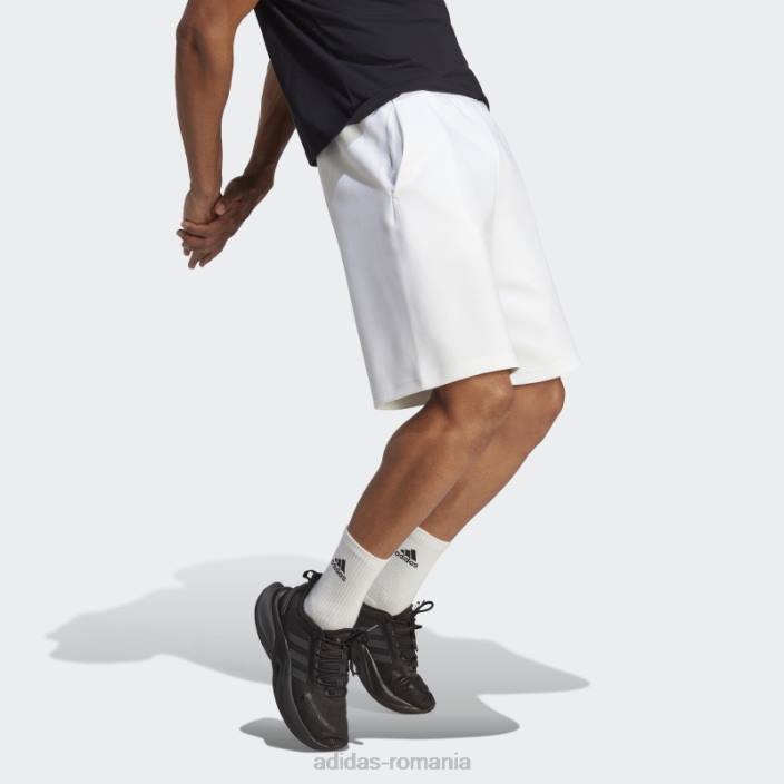 Adidas alb viitor icons insignă de pantaloni scurți sport adidas bărbați alb negru 2JBN13557