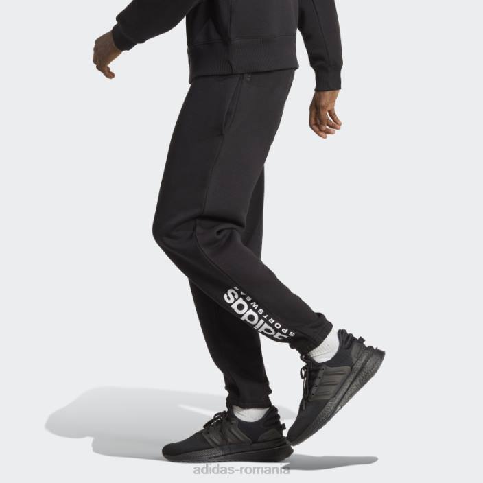 Adidas all szn fleece graphic joggeri negri adidas bărbați negru 2JBN13956