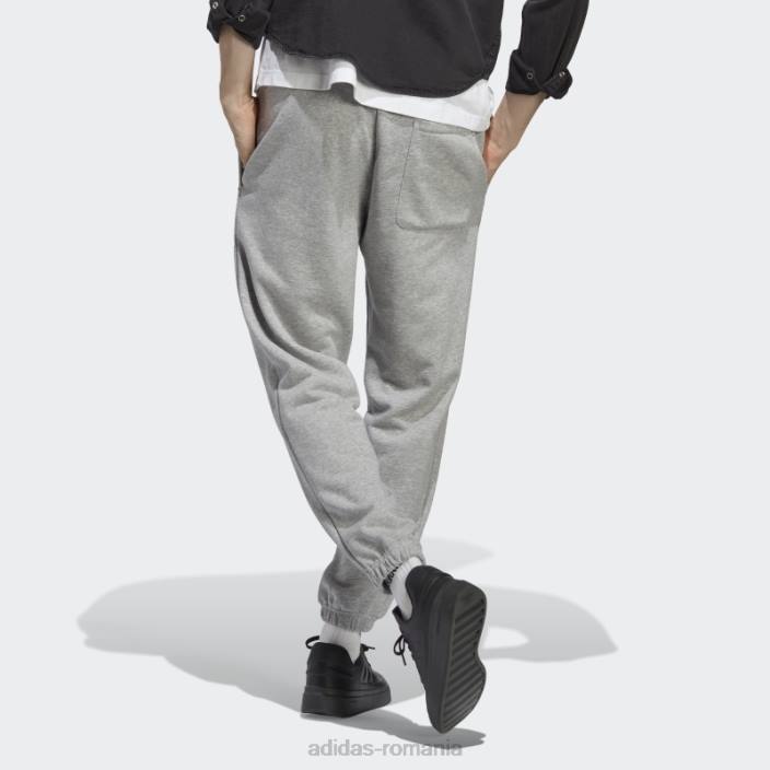 Adidas all szn french terry pantaloni gri mediu bărbați gri mediu 2JBN4939