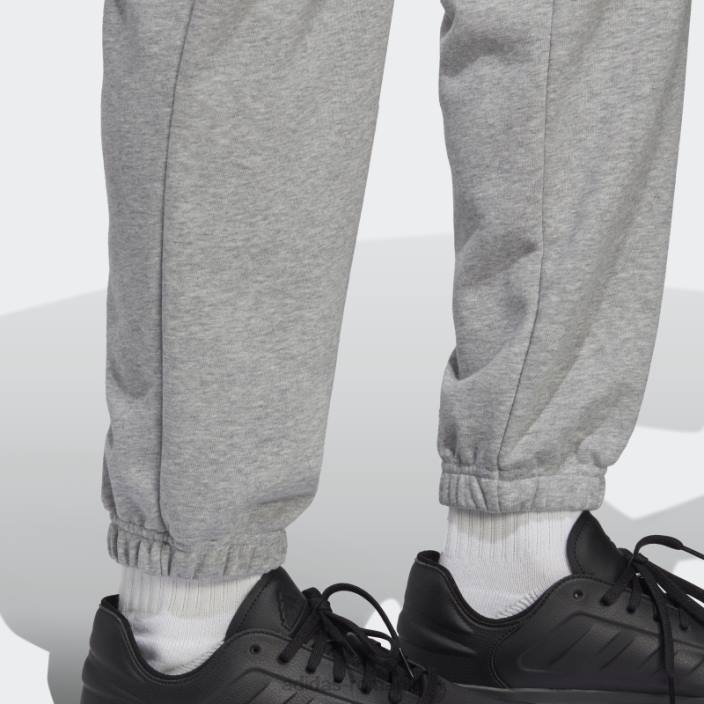 Adidas all szn french terry pantaloni gri mediu bărbați gri mediu 2JBN4939