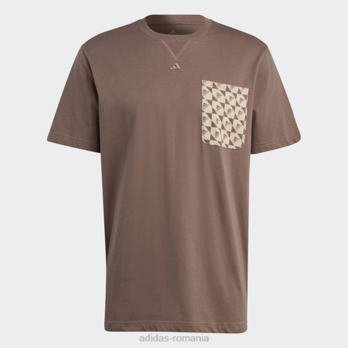 Adidas all szn x logomania tricou pământ bărbați Pământ 2JBN14294