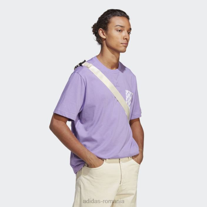 Adidas all szn x logomania tricou violet adidas bărbați violet 2JBN14502