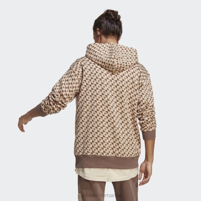 Adidas bej all szn x logomania hanora adidas bărbați bej/pământ 2JBN13245
