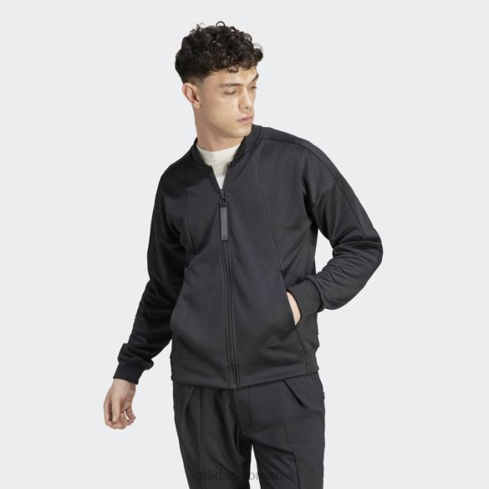 Adidas black city escape aeroready warming track top bărbați negru 2JBN13528