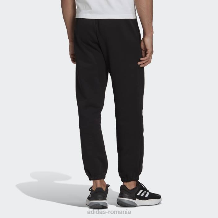Adidas black essentials feelvivid din bumbac fleece pantaloni de trening adidas bărbați negru 2JBN1635