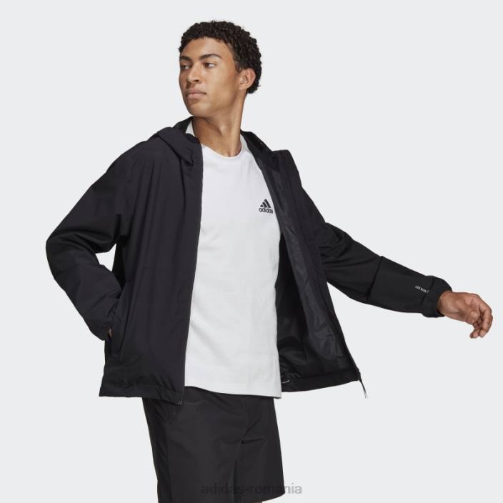 Adidas black essentials rain.rdy jachetă bărbați negru 2JBN6046