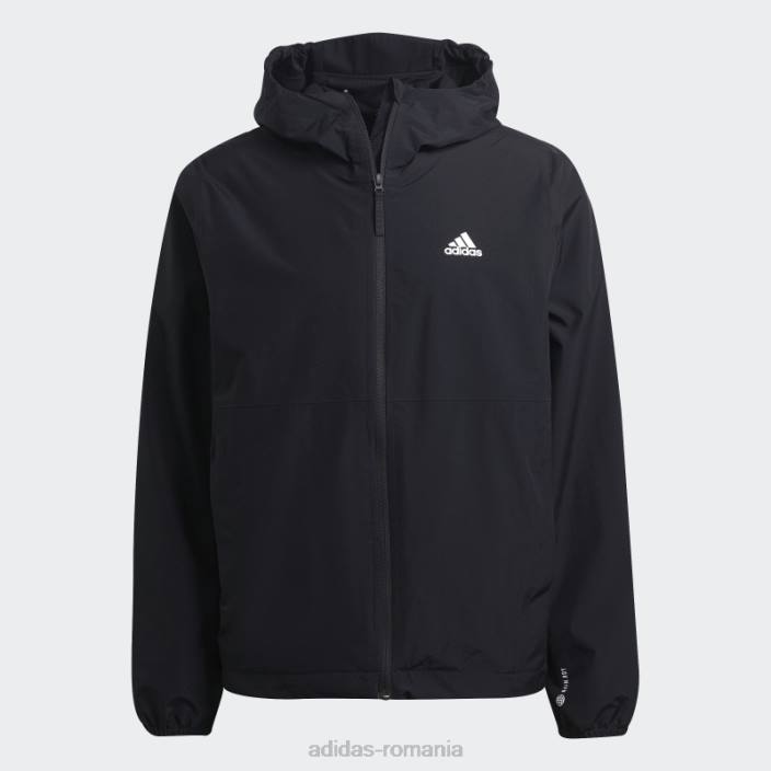 Adidas black essentials rain.rdy jachetă bărbați negru 2JBN6046
