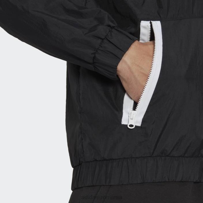 Adidas black future icons hanorac țesut cu fermoar 1/4 cu 3 dungi adidas bărbați negru 2JBN14667