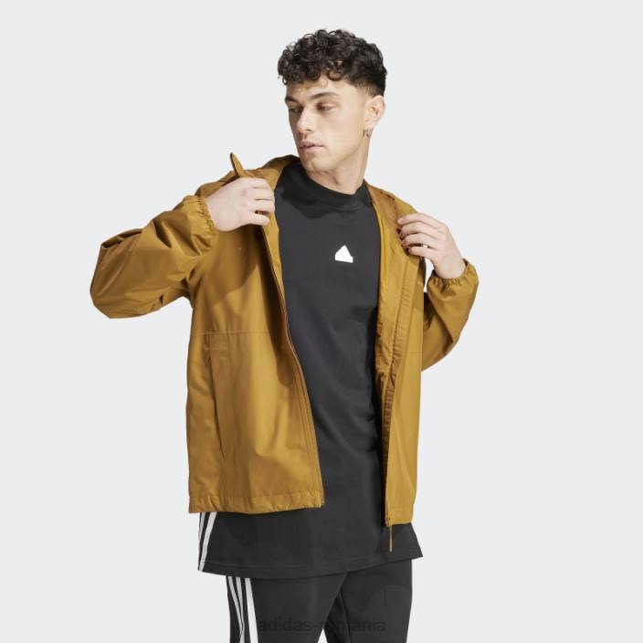 Adidas bronz essentials rain.rdy jachetă bărbați bronz 2JBN5873