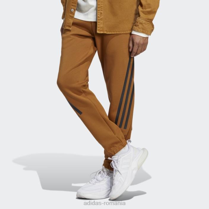 Adidas bronz future icons pantaloni cu 3 dungi bărbați bronz 2JBN1018