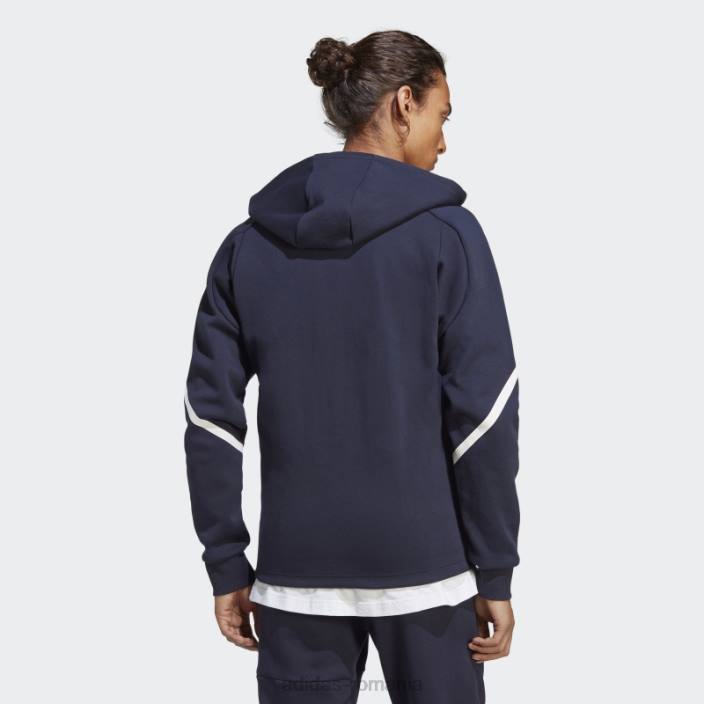 Adidas cerneală concepută pentru hanoracul adidas cu fermoar complet Gameday bărbați cerneală 2JBN13257