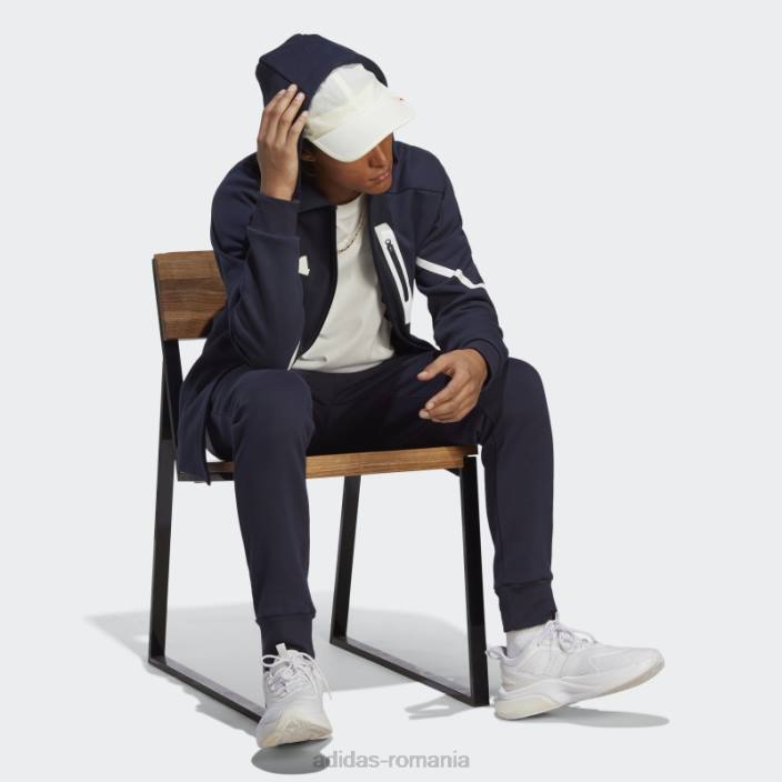 Adidas cerneală concepută pentru hanoracul adidas cu fermoar complet Gameday bărbați cerneală 2JBN13257