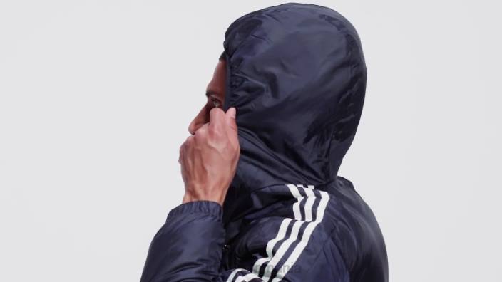 Adidas cerneală jachetă cu glugă izolată bărbați cerneală 2JBN5618