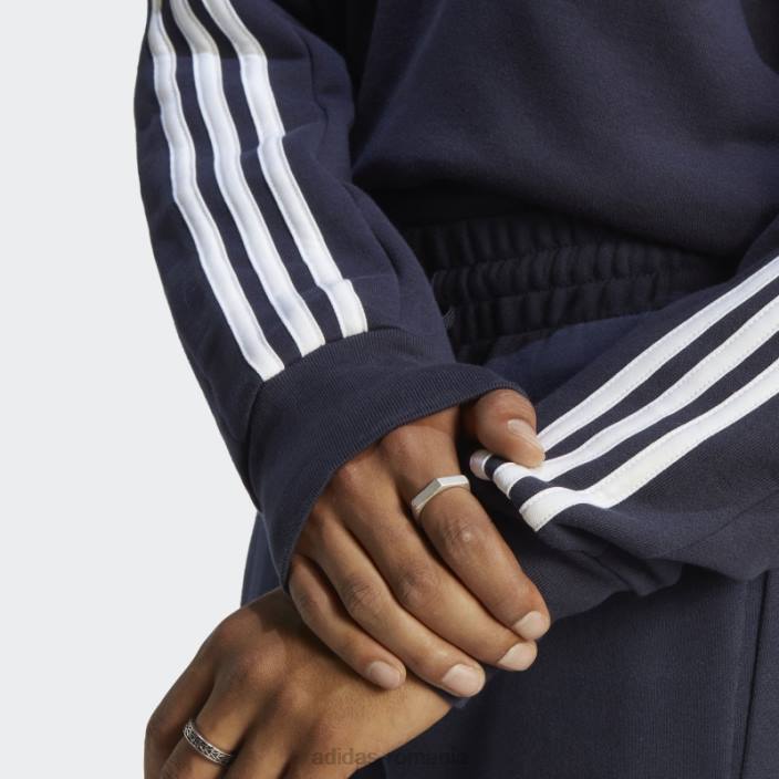 Adidas cerneală pentru hanorac cu 3 dungi bărbați cerneală 2JBN5774