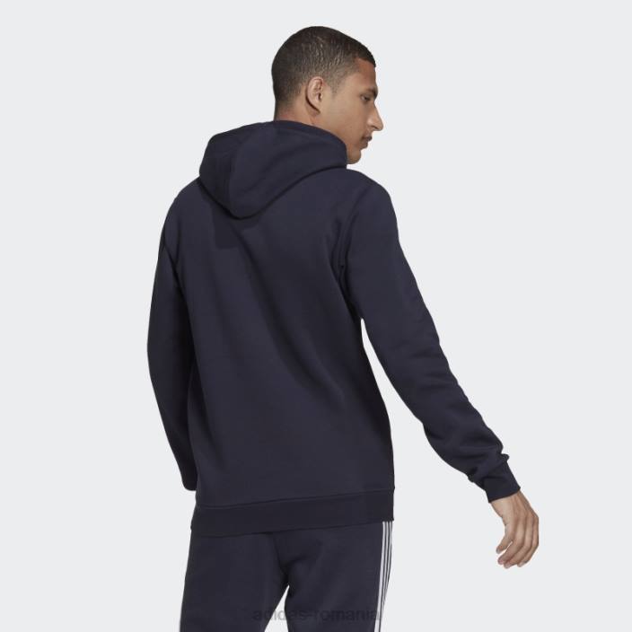 Adidas cerneală pentru hanorace fleece essentials bărbați cerneală/alb 2JBN7472