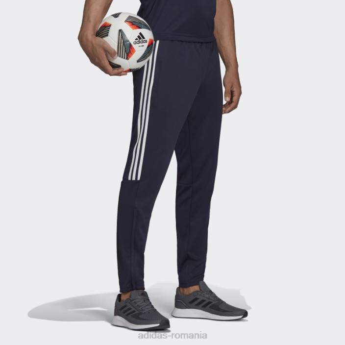 Adidas cerneală pentru pantaloni aeroready sereno slim, tăiat conic, cu 3 dungi bărbați cerneală 2JBN6398