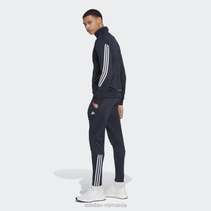Adidas costum de trening subțire cu fermoar, cerneală adidas bărbați cerneală 2JBN6372