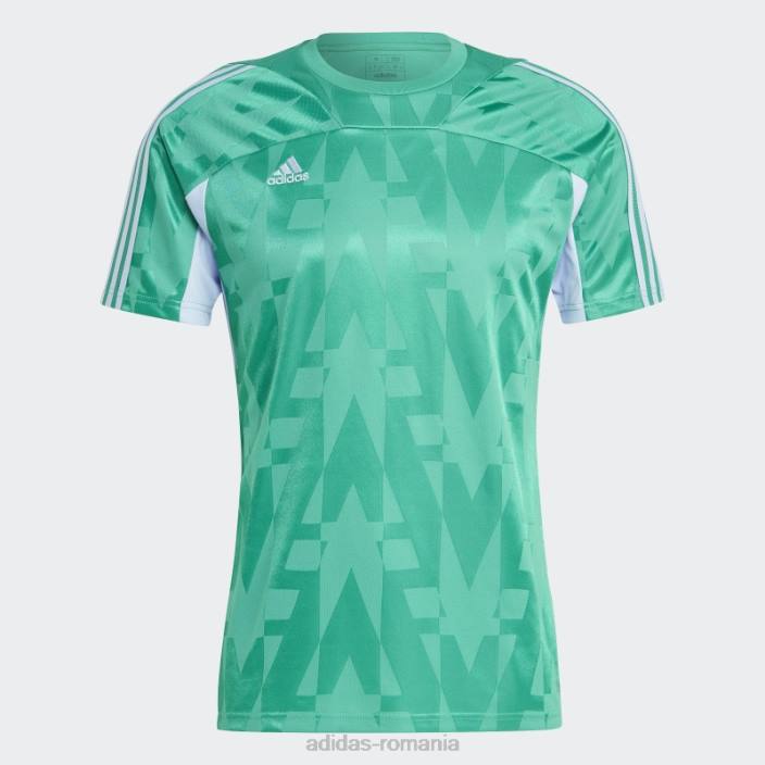 Adidas curte verde tiro home tricou adidas bărbați curte verde/albastru zori 2JBN6039