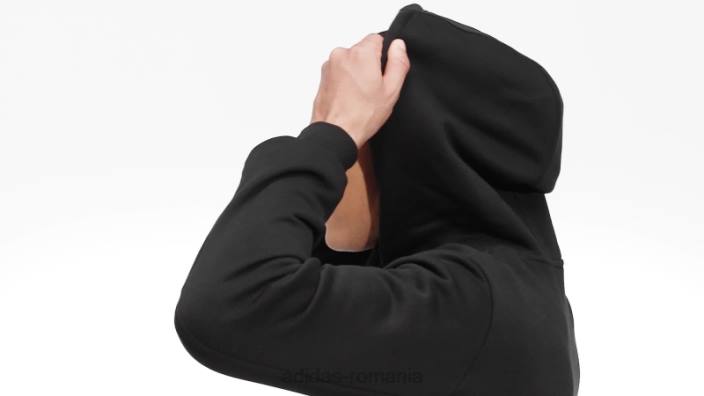 Adidas ecuson din polar de stadion al hanoracului sport negru bărbați negru 2JBN6505