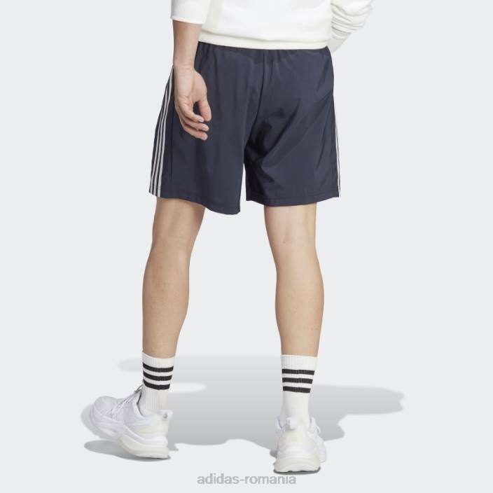 Adidas elegant aeroready essentials pantaloni scurți chelsea cu 3 dungi alb bărbați cerneală/alb 2JBN1126