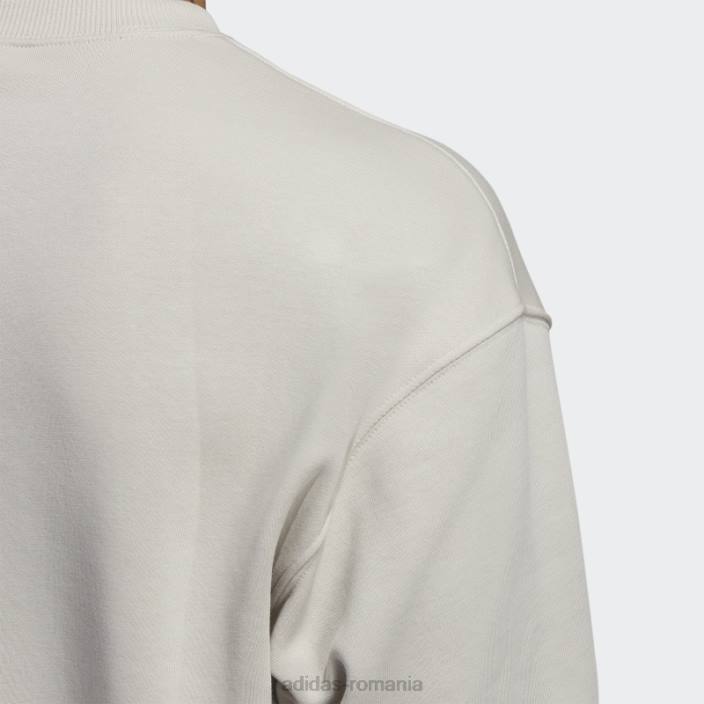 Adidas elementele esențiale feelvivid bumbac fleece hanorac cu umăr căzut aluminiu bărbați aluminiu 2JBN6715