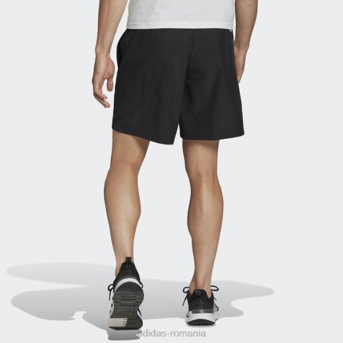 Adidas esențiale brandlove pantaloni scurți țesuți chelsea negri adidas bărbați negru 2JBN14784