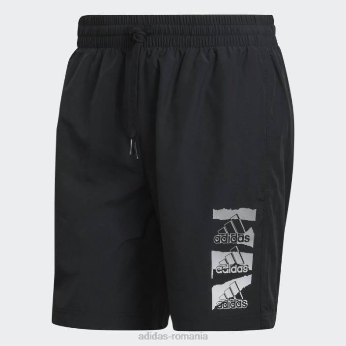 Adidas esențiale brandlove pantaloni scurți țesuți chelsea negri adidas bărbați negru 2JBN14784