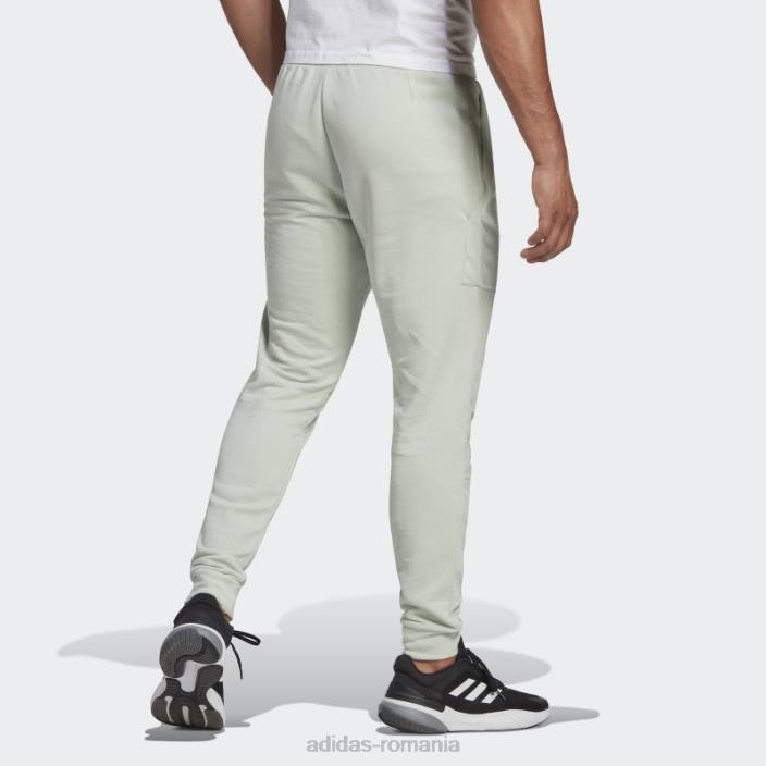 Adidas esentiale brandlove pantaloni frantuzesti terry verzi adidas bărbați verde/argintiu 2JBN7524