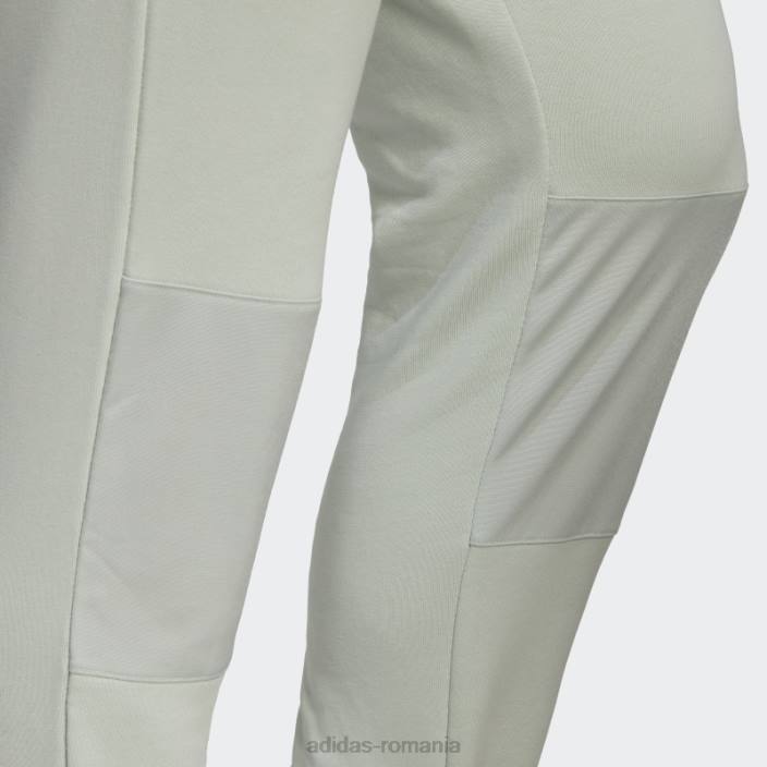 Adidas esentiale brandlove pantaloni frantuzesti terry verzi adidas bărbați verde/argintiu 2JBN7524