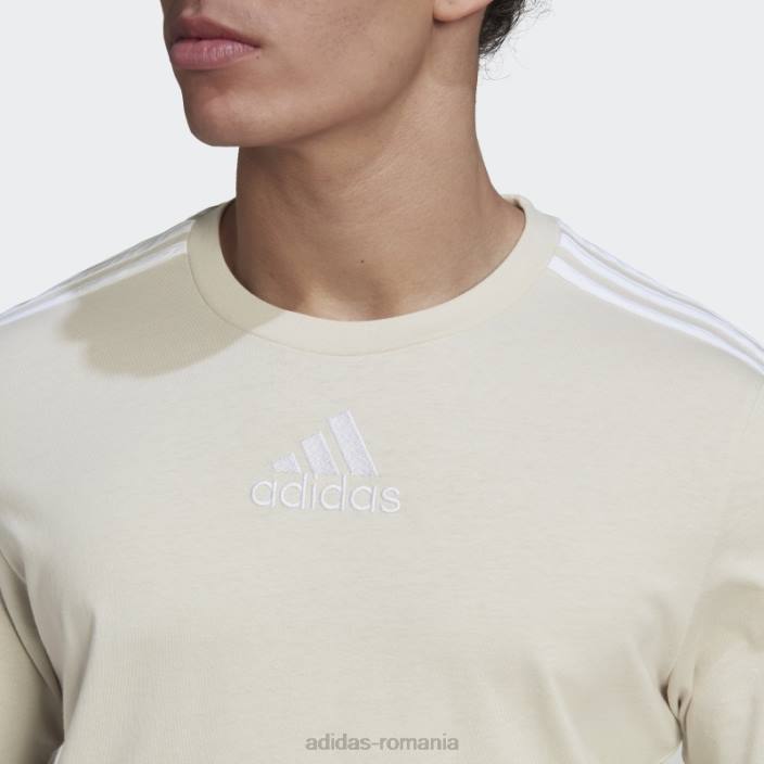 Adidas essentials colorblock tee aluminiu bărbați aluminiu/gri/verde orbită 2JBN6596