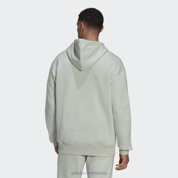 Adidas essentials feelvivid bumbac fleece hanorac cu umăr căzut verde adidas bărbați verde 2JBN6798