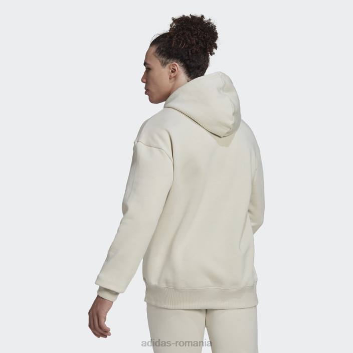 Adidas essentials feelvivid fleece bumbac hanorac cu umăr căzut aluminiu bărbați aluminiu 2JBN6799
