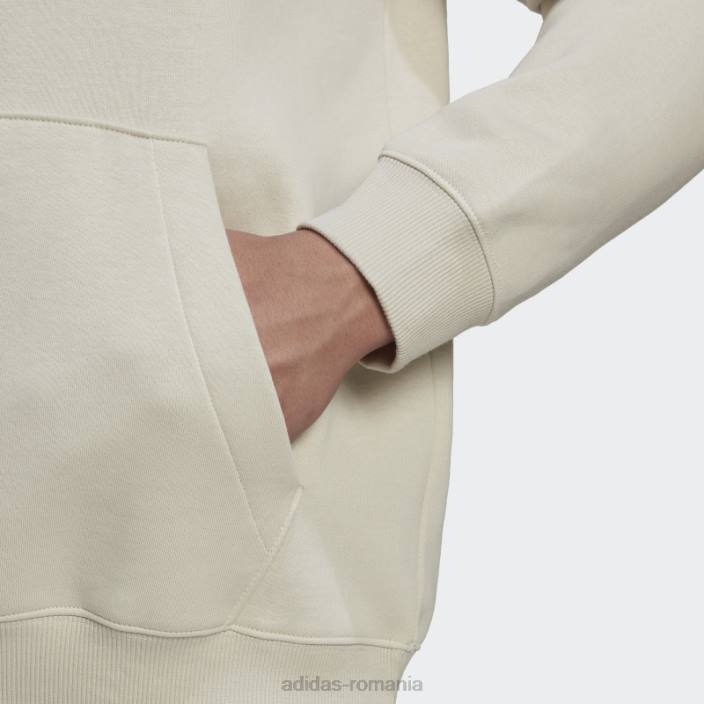 Adidas essentials feelvivid fleece bumbac hanorac cu umăr căzut aluminiu bărbați aluminiu 2JBN6799