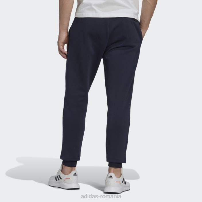 Adidas essentials fleece cerneală obișnuită pentru pantaloni de jogging conici bărbați cerneală/alb 2JBN13406