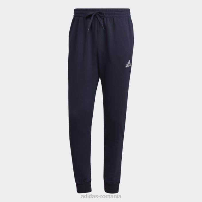 Adidas essentials fleece cerneală obișnuită pentru pantaloni de jogging conici bărbați cerneală/alb 2JBN13406