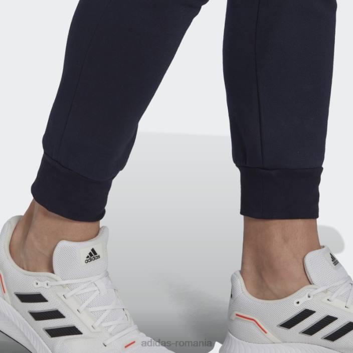 Adidas essentials fleece cerneală obișnuită pentru pantaloni de jogging conici bărbați cerneală/alb 2JBN13406